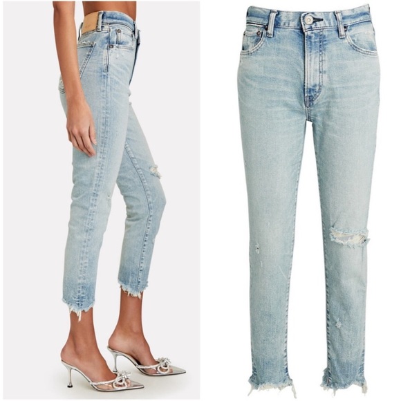 MOUSSY VINTAGE Verna Jeans in LIGHT BLUE SIZE 25 NWT - Picture 2 of 14